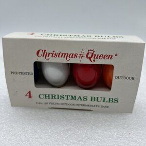 Christmas Queen Outdoor Bulbs multicolor C-9 1/4 120V